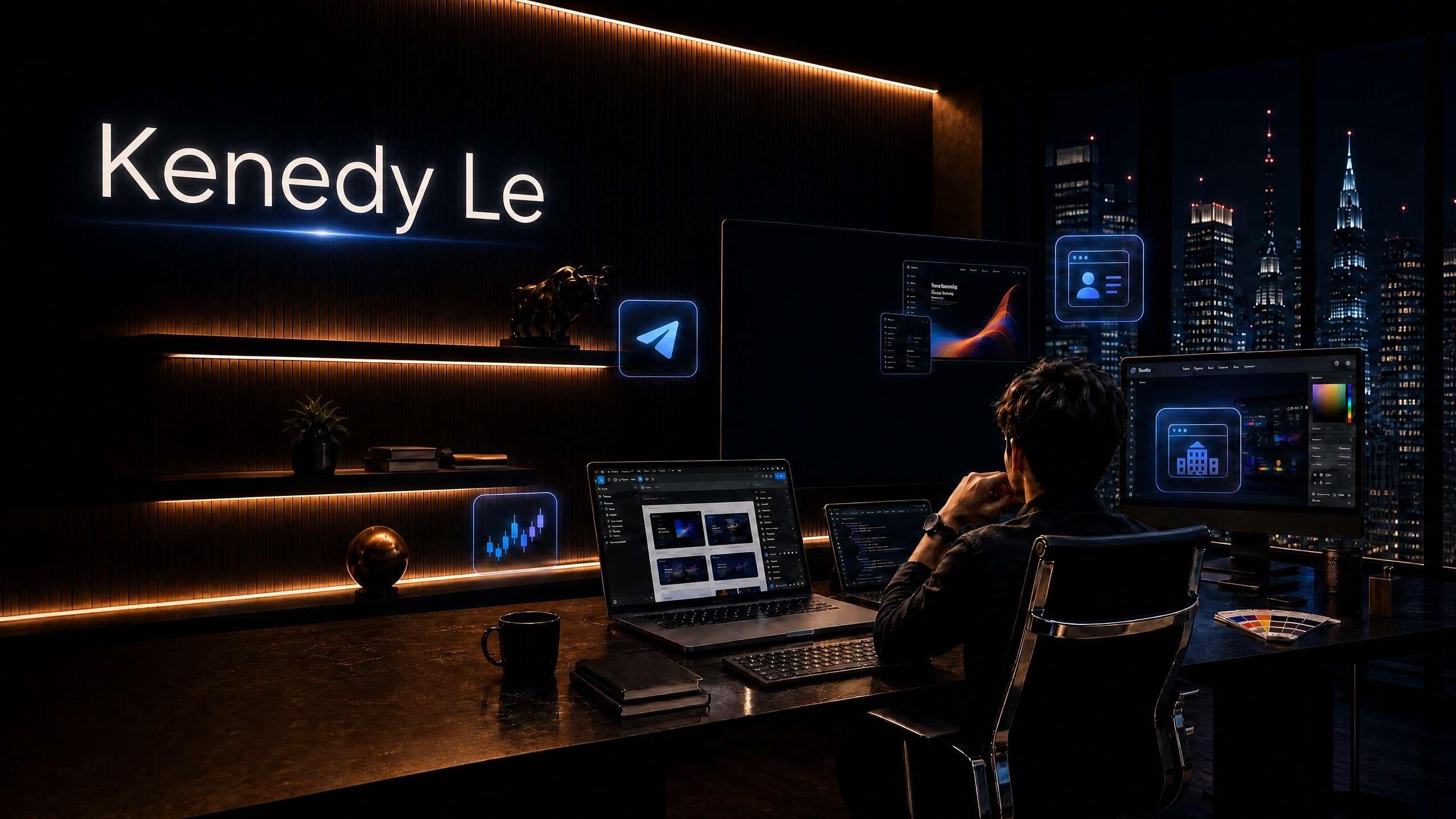 Không gian làm việc của Kenedy Le